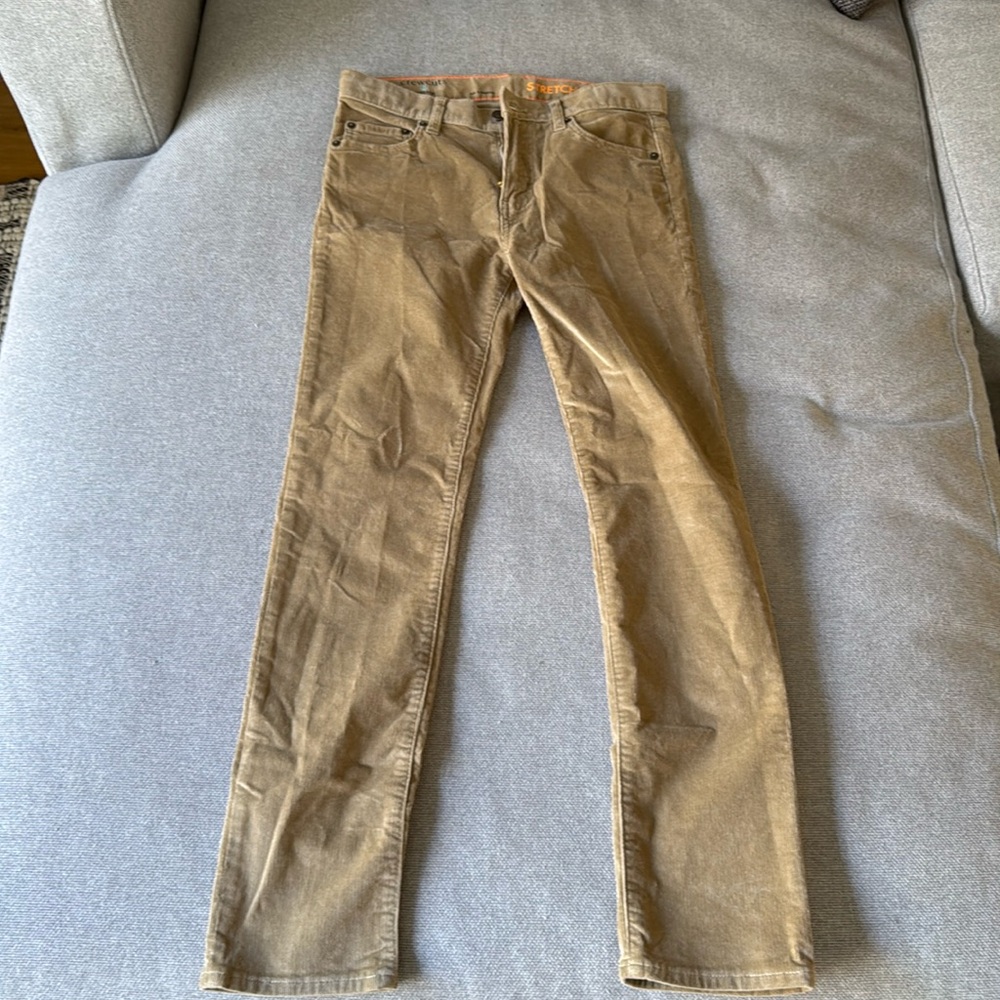 Boys Crew Cuts tan cords.  Stretch. Size 12. Brand new w tags.